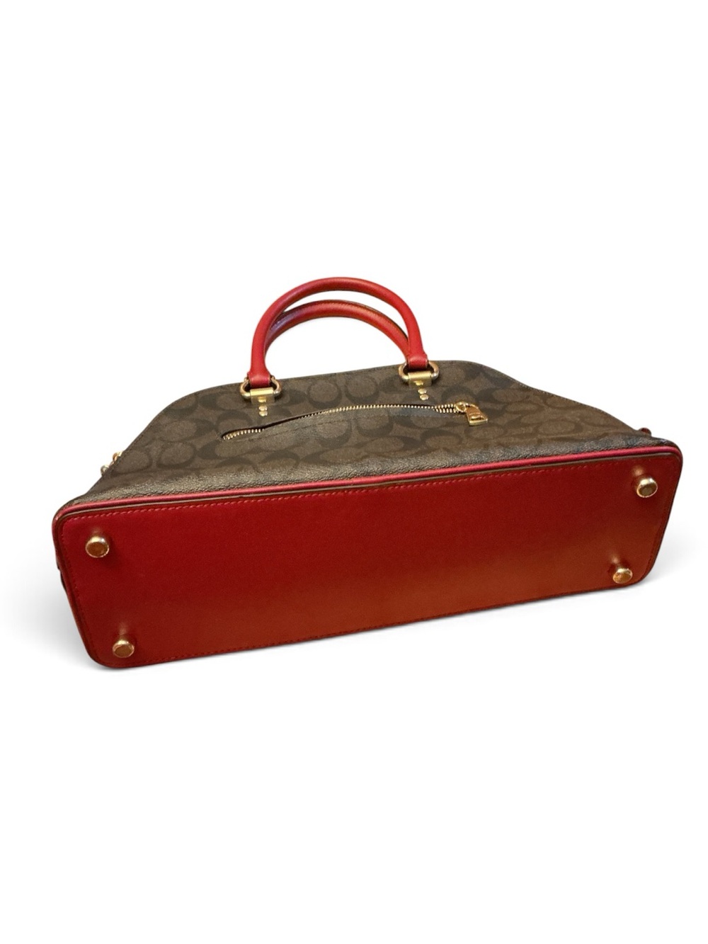 Coach Katy Satchel in Signature Canvas - Picture 4 of 5